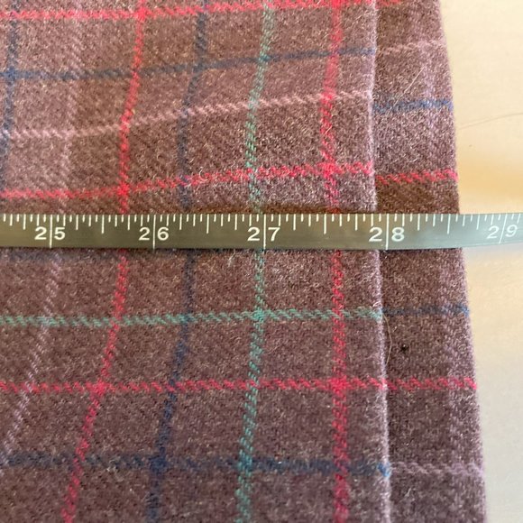 Pendleton Vintage Wool Suit Purple Plaid Plus Jacket Skirt Set Classic Tartan 16 - Picture 11 of 11
